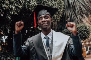 happy and excited college graduate